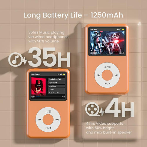 Yeo™ Classic Bluetooth MP3 Player – Portable HiFi Sound & HD Video